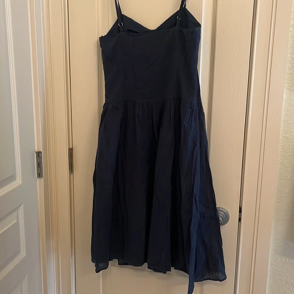Dark blue summer dress - Picture 6 of 12